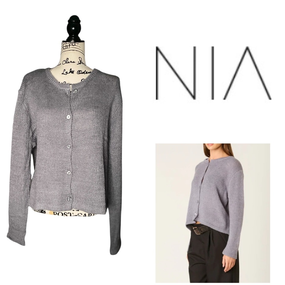 NIA “Ariana” Cardigan Sweater NWT L/XL